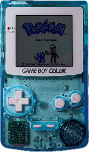 Gameboy Color Clear Blue Ips 2.6 Hd