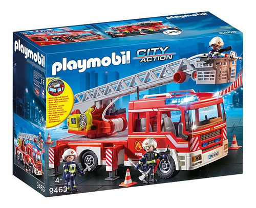 Playmobil 9463 Camión De Bomberos Con Escalera Playlgh