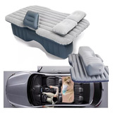 Colchón Inflable Con Compresor Y Almohadas Para Auto - 12v