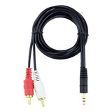 Cable De Audio Auxiliar Plug 3.5 A Rca 1 Metro 11-1004