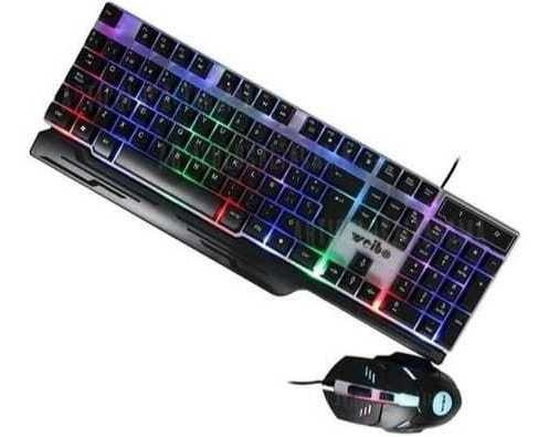 Pack Teclado Y Mouse Gamer Retroiluminado Led Rgb