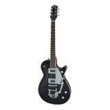 Guitarra Eléctrica Gretsch Electromatic G5230t Jet Ft De Caoba Black Brillante Con Diapasón De Nogal Negro