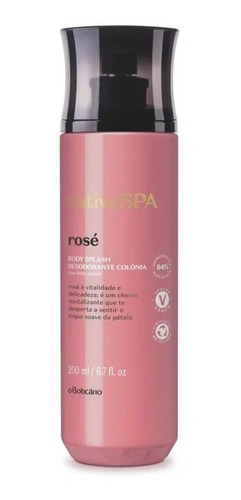 Desodorante Colônia Body Splash Nativa Spa Rosé 200 Ml