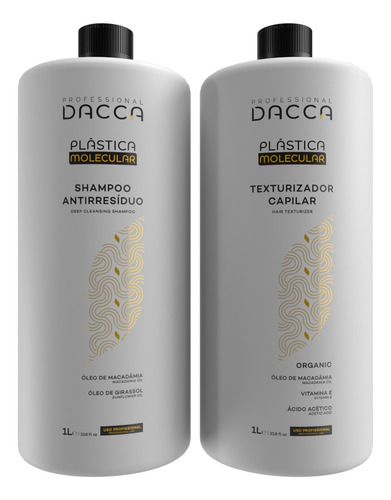 Dacca Kit Progressiva E Shampoo Antirresíduos Profissional