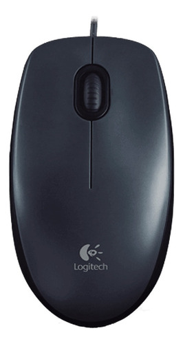 Mouse Pc Logitech M100 Oficina Cable Usb Optico Windows Mac