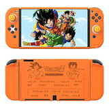 Carcasa Diseño Dragon Ball Z - Para Nintendo Switch Oled Color Naranja