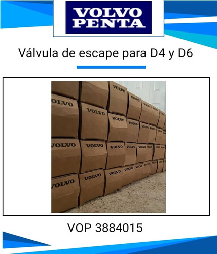 Valvula De Escape Volvo Penta # 3884015 Mot. Diesel D4  D6 Foto 4