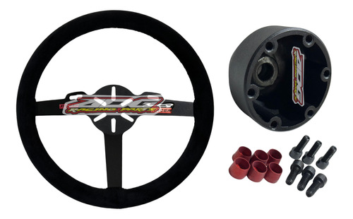 Volante Mq Racer Full Grip Con Masa  Para Fiat