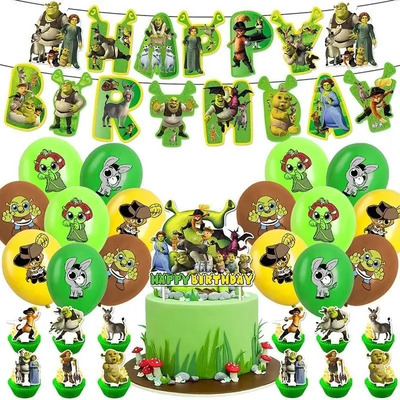 Set 16 Globos Látex Pelicula Shrek Burro Gato Fiesta Y  | MercadoLibre