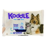 Koddle Guantes De Aseo Para Mascotas 6 Pzas Color Transparente