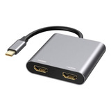 Tipo C Adaptador Hdmi 4k Usb C A Hdmi Dual Usb 3,0 Cable De