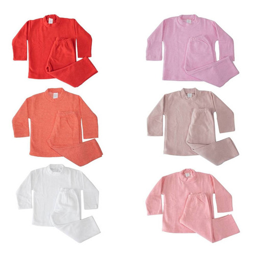 Frio Infantil Soft Calça + Blusa 1 2 3 4 Anos Quentinho Frio