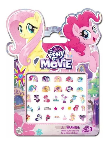 Cartela De Adesivo Para Unhas 2 Un My Litlle Pony Infantil