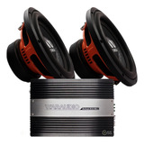 Paquete 2 Subwoofer Waraudio Sergeant 84+ Ampli Hellcat900.1