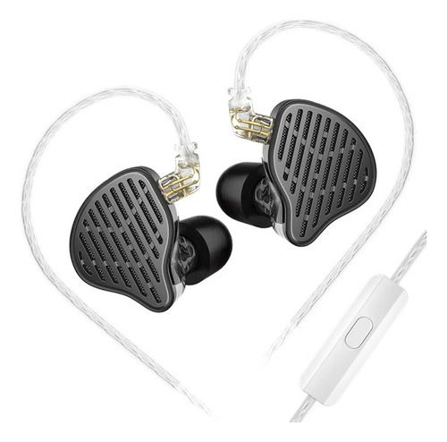 Audífonos In Ear Kz Pr2 Con Micrófono Color Gris Oscuro