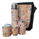 Set Matero Kit Completo Estampado Con Flores Firgum