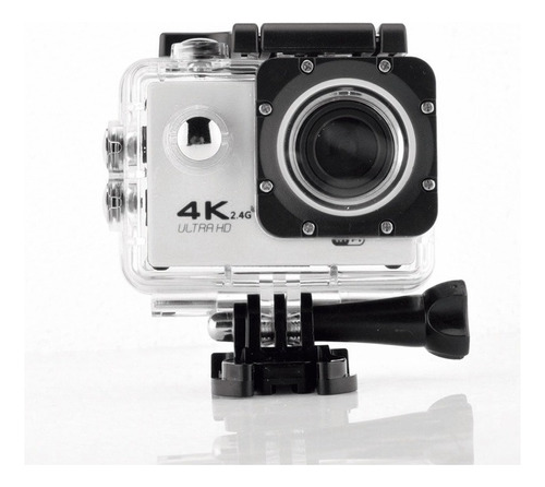 Camara Deportiva Impermeable 4k Ultra Hd Color Blanco