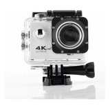 Camara Deportiva Impermeable 4k Ultra Hd Color Blanco