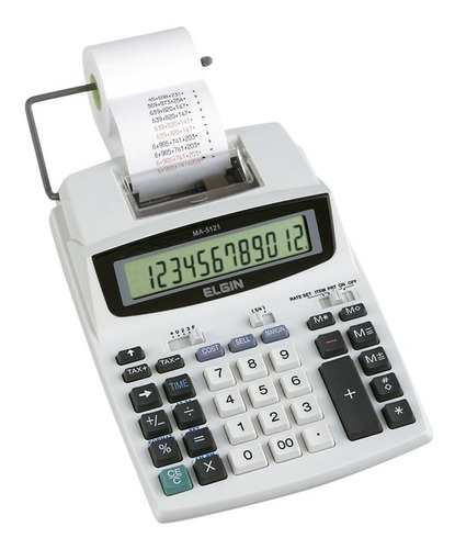 Calculadora De Mesa C/bobina 12 Dígitos Ma5121 Elgin