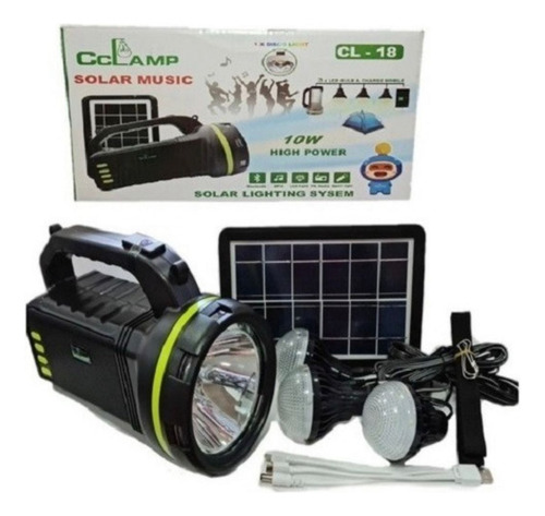 Kit Solar De Camping Radio Bluetooth