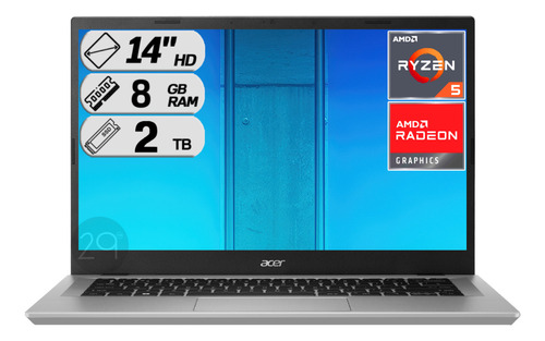 Computador Portatil Acer Amd Ryzen 5 Ram 8gb Ssd 2000gb Gráf