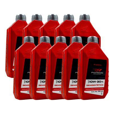 Aceite Semisintetico Sae 10w30 Sl 946 Ml Pro Honda 10 Piezas | Meses sin interés