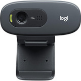 Webcam Hd Logitech C270 720p Microfone Usb Plug And Play