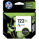 Cartucho Tinta Original Hp 122xl Colorido Ch564hb 1000 3050