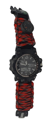 Reloj De Supervivencia Táctico Paracord Brúju Silbato 7 En