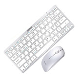 Kit Teclado E Mouse Sem Fio Wireless P/ Notebook Tablete