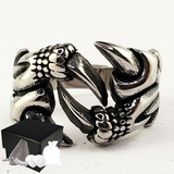 Combo Anillo Garra De Dragón Acero Inoxidable Chopper Biker