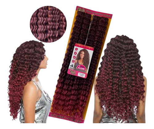 Cabelo Orgânico Crochet Braids 75 Cm 300gr Lançamento+brinde