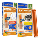Limpiapisos Y Antigrasa Nanolife Recarga - Pack X2