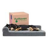 Cama Para Perros Furhaven | Sofa De Felpa Terapeutica Y De G