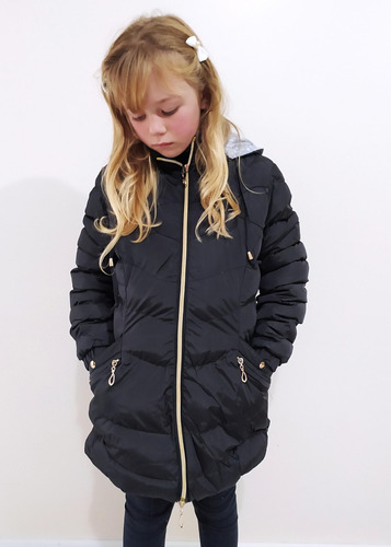 Jaqueta Infantil Juvenil Bobojaco Puffer Nylon Menina