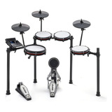 Batería Electrónica Alesis Nitro Max Kit, 8 Unidades, Bluetooth, Color Negro