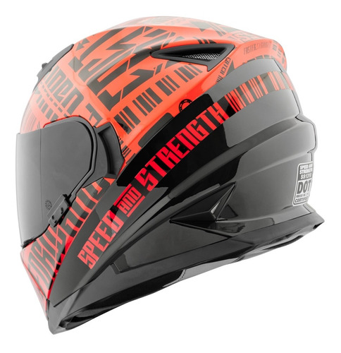 Casco Integral Ss1310 Speed & Strength Fast Forward Red / Bk