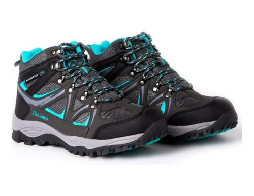 Botas Trekking Mujer Alaska Jade Waterproof Gris / Verde