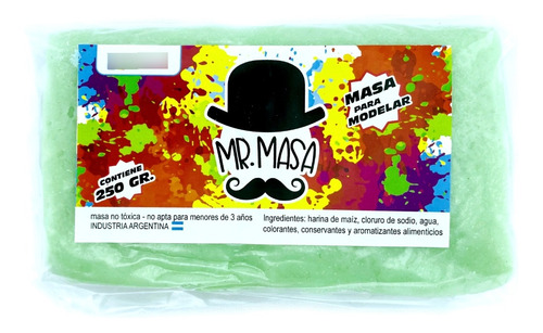 Mr Masa X250g Para Modelar Plastilina Colores Niños Aprender