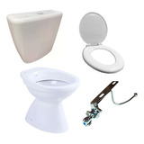 Combo Inodoro Roca Mochila Pvc Asiento Pvc + Bidet Italiana 