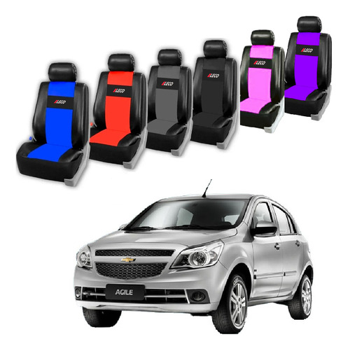 Fundas Cubre Asientos Auto Cuero Ecologico Chevrolet Agile