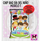 Dulcero Dia Del Niño Kit Digital Chips Bag Editable