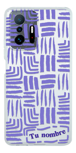 Funda Para Xiaomi Para Mujer Rayas Abstracto Con Tu Nombre