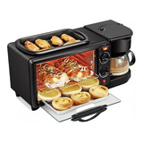 Máquina Para Hacer Desayuno 3 En 1 Horno Cafetera Sarten X L