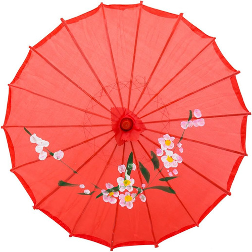 Sombrilla China Tradicional Quitasol Chino Ideal Verano 84cm