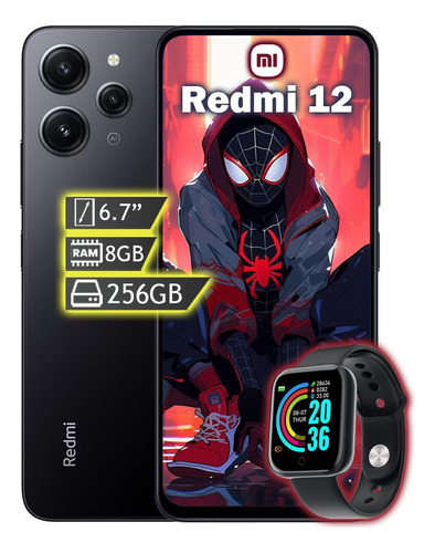Celular Xiaomi Redmi 12 Dual Sim 256gb 8gb Ram + Kit