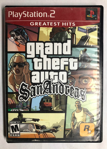Grand Theft Auto: San Andreas Playstation 2 C  Ps2 Rtrmx 