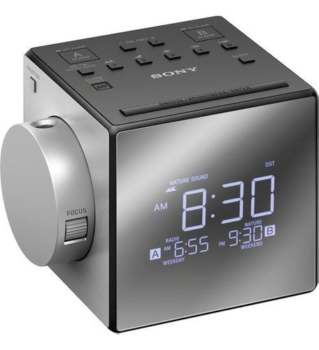 Sony Compact Dual Amfm Radio Reloj Despertador Con Visualiza