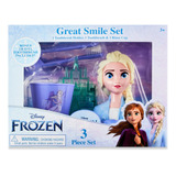 Frozen Set 3pz Gran Sonrisa, Cepillo Dientes Soporte Y Vaso 