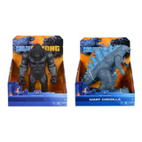 Set Combo Godzilla + King Kong 30 Cm Xxl Juguete Articulados